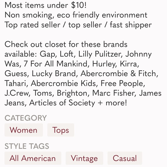 Free! American Eagle top with split sleeve - Picture 4 of 12